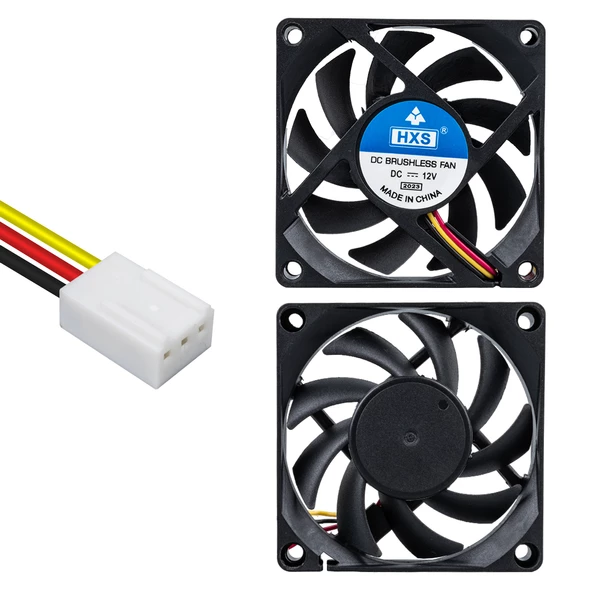 Powermaster IC-216 3P Kablolu 70X70X15 12Volt Fırçasız DC Fan ürün görseli