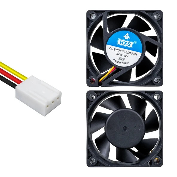 Powermaster IC-216 Fırçasız DC Fan 60X60x25mm 12 Volt 3 Pin (Seri 1) ürün görseli 1