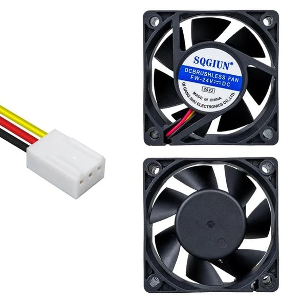 Powermaster IC-216A Fırçasız DC Fan 60X60x25mm 24 Volt 3 Pin - 4