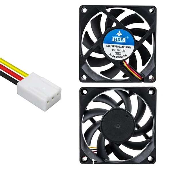 Powermaster IC-216 3P Kablolu 70X70X15 12Volt Fırçasız DC Fan - Resim 4