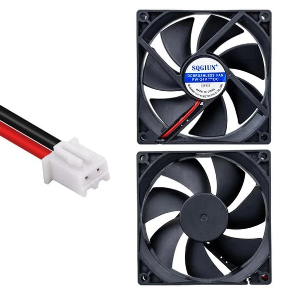 Powermaster IC-216A Fırçasız DC Fan 92X92x25mm 24 Volt 2 Pin - 4