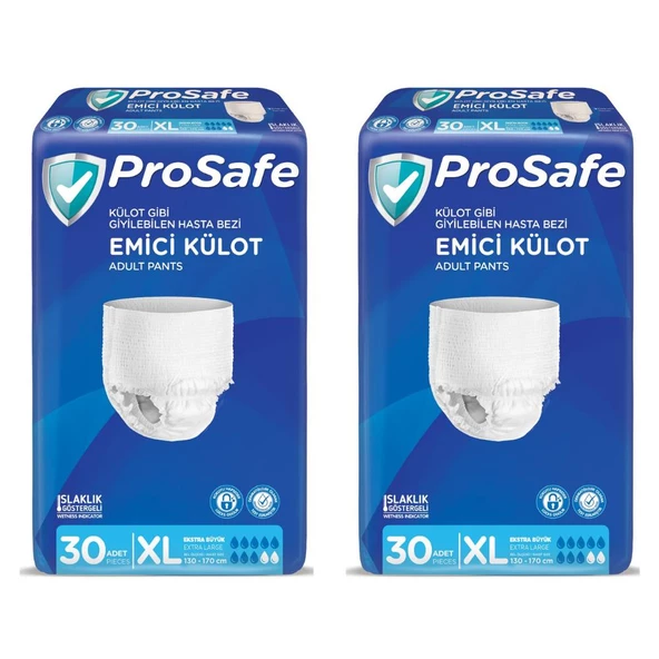 Prosafe Ekstra Büyük Boy (XL) 30'lu 2 Paket Yetişkin Emici Külot