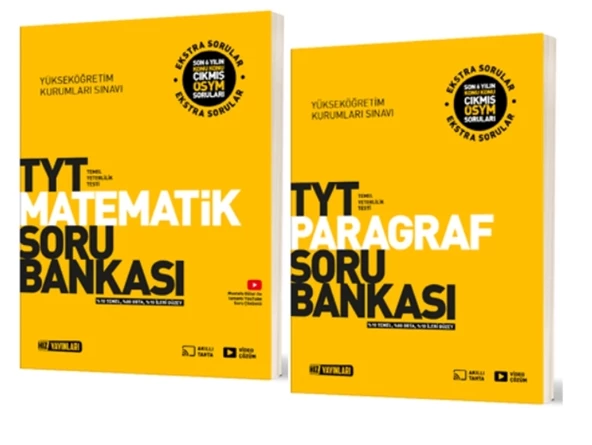 HIZ YAYINLARI TYT MATEMATİK + TYT PARAGRAF SORU BANKASI