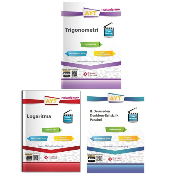 Sonuç AYT Matematik Fasikülleri Seti 3 Kitap - 3