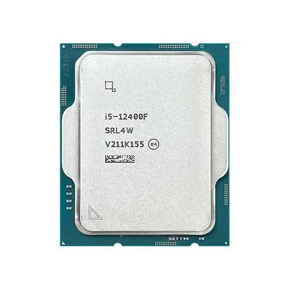 Intel Core i5 12400F TRAY 2.5 GHz 4.4 GHz 18MB LGA1700P VGAsız Kutusuz 12.Nesil İşlemci