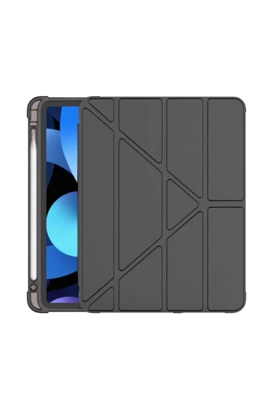 Apple Ipad 10. Nesil 10.9 2022 Kılıf Kalem Bölmeli Trifolding Case A2696 A2757 A2777