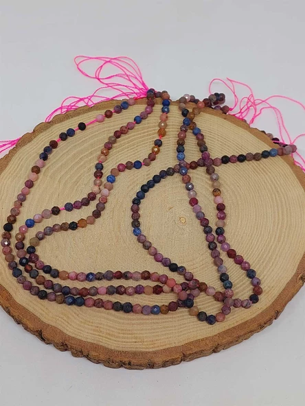 Yakut & Safir Taşı Dizi 4mm (51220) - 4