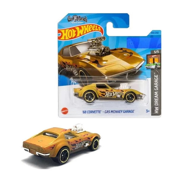 Hot Wheels Tekli Arabalar '68 Corvette - Gas Monkey Garage (1/64) HKH23