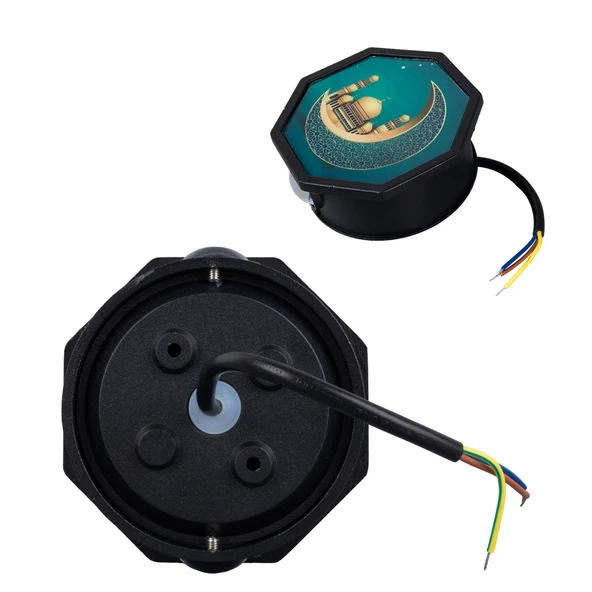 Ayt Powermaster Duvar Aplik Taç Mahal Dekorlu Dekoratif Gece Lambası Aplik Led Aydınlatma 115x115x51 mm - 2