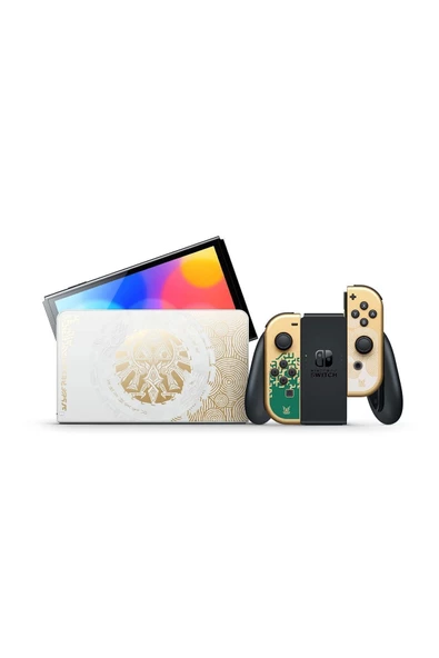 Nintendo Switch Oled Model Konsol Zelda Tears Of The Kingdom Limited Edition - 3