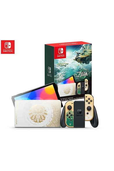 Nintendo Switch Oled Model Konsol Zelda Tears Of The Kingdom Limited Edition - 2