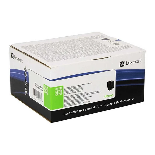 Lexmark 74C5SC0 Toner Orj. - CS720, CS725, CX725 Cyan (7K) - 2