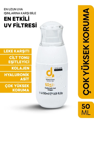 Debil Güneş Kremi  SPF+50 Yüksek Korumalı  50 ML  Kolajen  Hyaluronik asit - 2