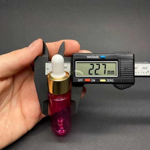 15 Ml Plastik Pembe Şişe Cam Damlalıklı  , Gold Metal Kapaklı , 15 Cc Cam Damlalıklı PE Şişe x 10 Adet - Resim 4