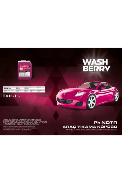 Divortex WashBerry Ph Nötr Oto Şampuanı 4 Litre - 2
