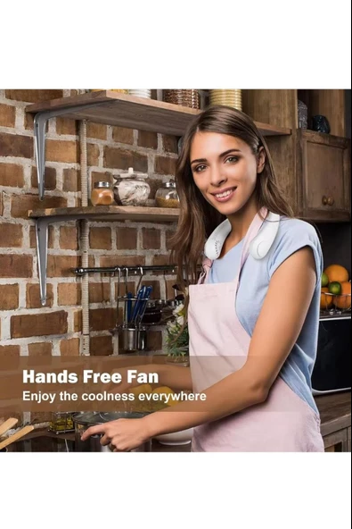 Boyun Fanı Yeni Nesil Hava Üfleyen 5 Kademeli 360° Üfleme Şarjlı 90 Hava Çıkışlı A++ Vantilatör - 5