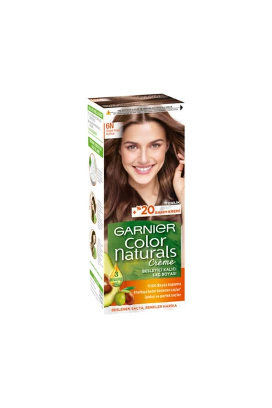 GARNIER NATUREL COLOR SAÇ BOYASI-6N DOĞU KOYU KUMRAL