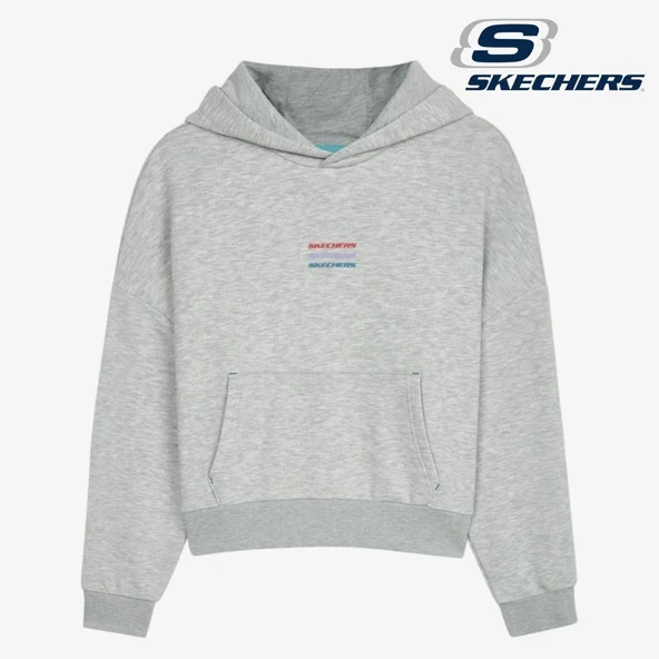 Skechers W Essential Hoodie Sweatshirt S232243- Kadın Kapüşonlu Sweatshirt - 4