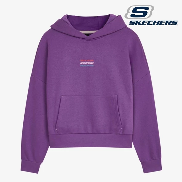 Skechers W Essential Hoodie Sweatshirt S232243- Kadın Kapüşonlu Sweatshirt