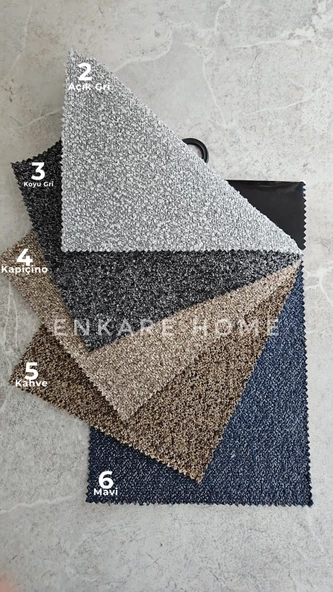 Enkare X Ayaklı Masa Badem  Sandalye Takımı, 6-8 Kişilik, Salon, Mutfak - 7
