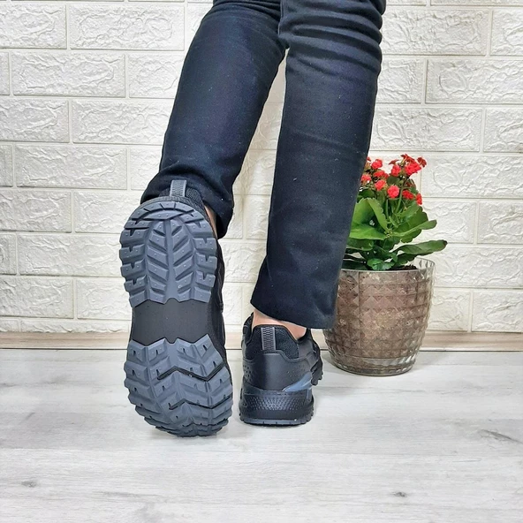 M.P. 1642 Siyah Memoryfoam Rahat kaydırmaz Spor Ayakkabı - 7
