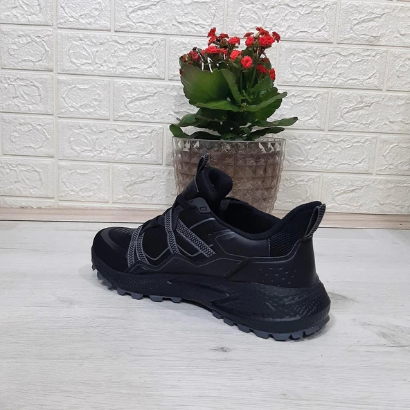 M.P. 1642 Siyah Memoryfoam Rahat kaydırmaz Spor Ayakkabı - 11