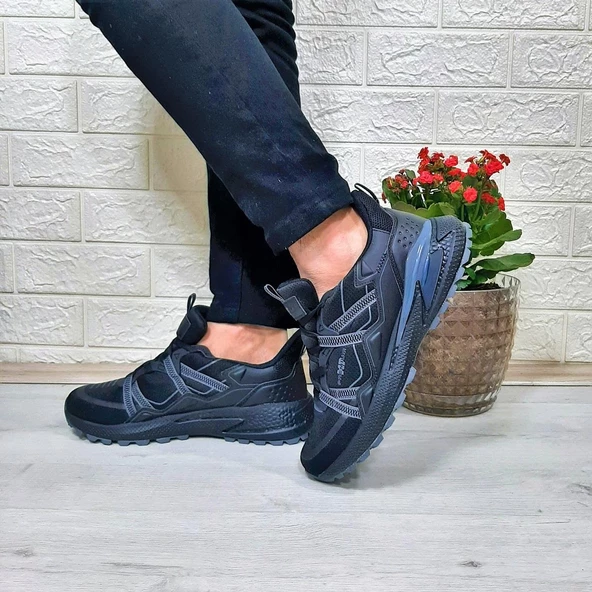 M.P. 1642 Siyah Memoryfoam Rahat kaydırmaz Spor Ayakkabı - 6