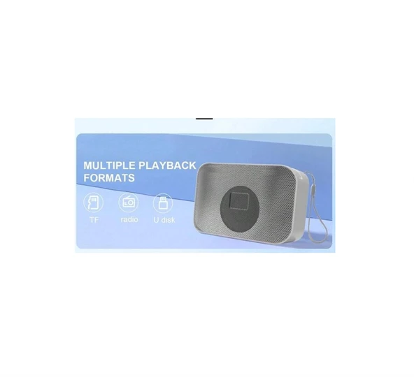 LED Işıklı Taşınabilir Bluetooth Hoparlör Yüksek Baslı Dinamik Hoparlör Aynı Zamanda Telefon Tutucu Özelliği Olan Hoparlör - 5