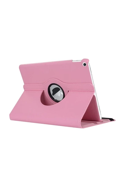 Ipad Air 3 10.5'' 2019 (A2152-A2123-A2153-A2154) Kılıf 360 Rotating Stand Deri A Pembe