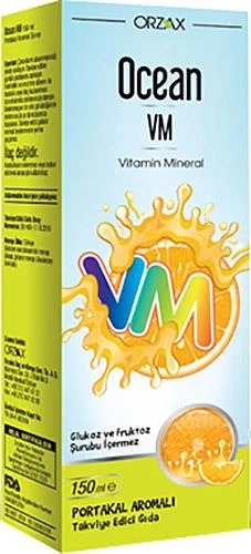 Orzax Ocean Vitamin Mineral - Portakal Aromalı 150ml