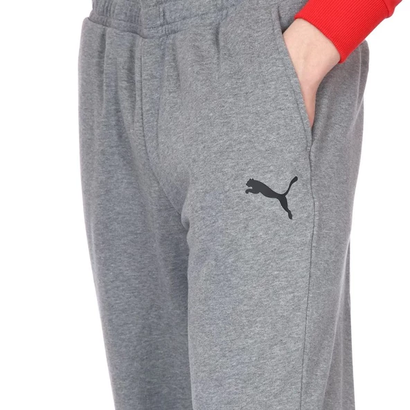 Puma Essential Logo Erkek Gri Günlük Stil Eşofman Altı 58672053 - 4