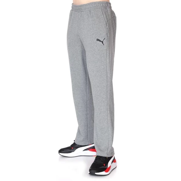 Puma Essential Logo Erkek Gri Günlük Stil Eşofman Altı 58672053