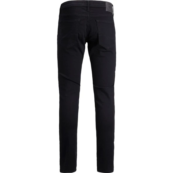 JACK JONES Glenn Model Siyah Dar Paça Kot Pantolon 12152346 - Resim 2