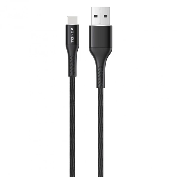 Tonex Delta Usb Type-C Metal Şarj ve Data Kablosu 1mt 3.4A - 2