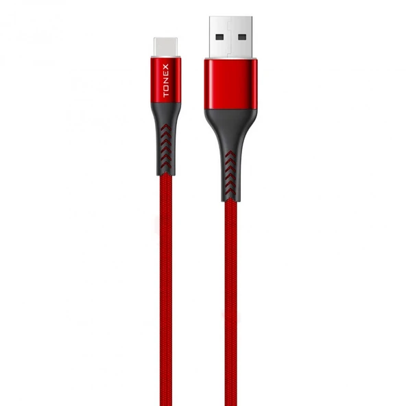 Tonex Delta Usb Type-C Metal Şarj ve Data Kablosu 1mt 3.4A - 3