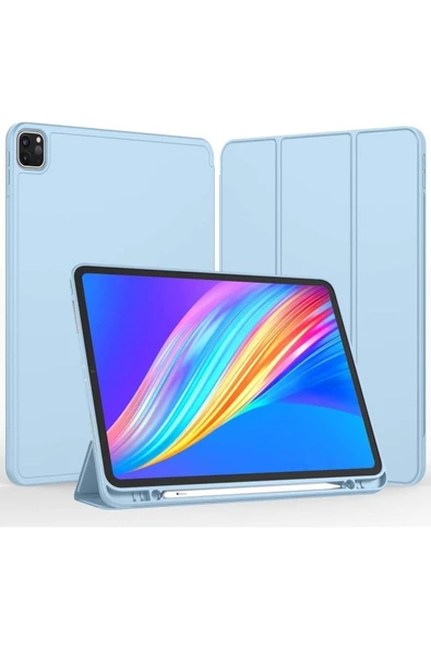 Apple Ipad Pro 12.9 3. 4. 5. 6. Nesil Kılıf Kalem Bölmeli Smart Case 2018 - 2022