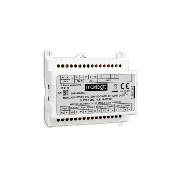 Maxlogic ML-12011.KU Akıllı Adresli Sistem-Supervisor Arası SGC Modülü, RS232 Çıkışlı