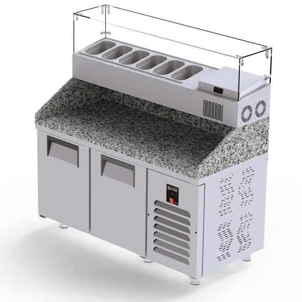 Iceinox Make Up Gn Buzdolabı 40x60 Tepsi Kapasiteli 330 Lt - Resim 2