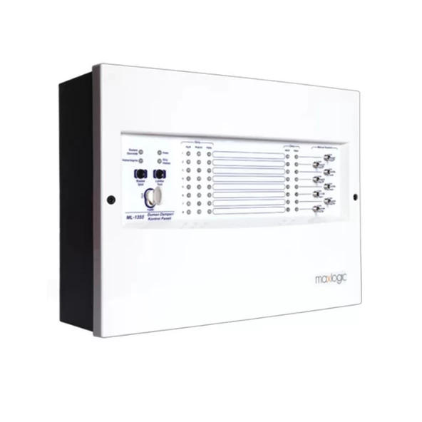 Maxlogic ML-1355/M Akıllı Adresli Duman Damperi Kontrol Paneli, Toggle Switch Kartlı Programlanabilir 8 Giriş, 8 Çıkış, Marin Sertifikalı