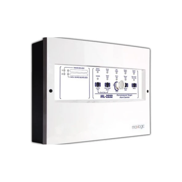 Maxlogic ML-2222/M Konvansiyonel Yangın Alarm Santralı, 2 Bölge, Marin Sertifikalı