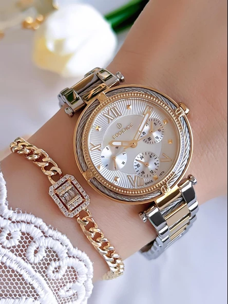 Essence İç Fonksiyonları Aktif Çelik Kordon Kararma Renk Atmaz Yapmaz Kadın Kol Saati BES6909FE.220 ürün görseli