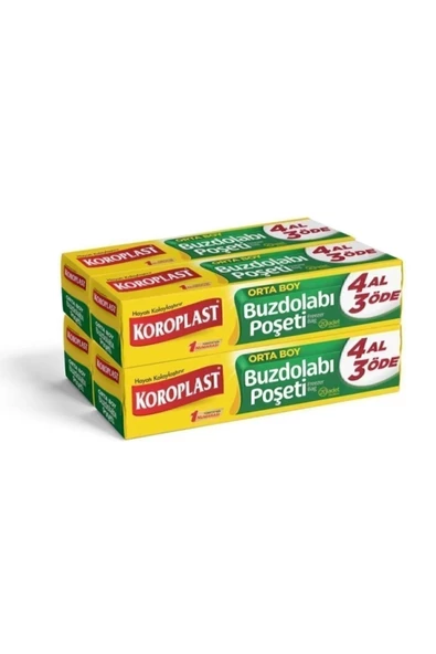 Koroplast Buzdolabı Poşeti Orta Boy 80'li 24 x 38 cm