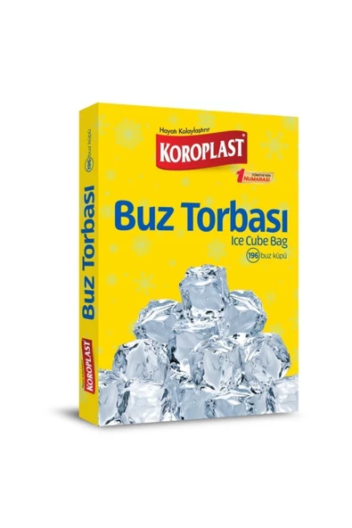 Koroplast BHR TEM-Buz Torbası 196 Adet Buz Küpü