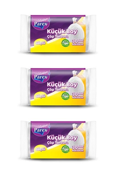 Güçlü Küçük Çöp Torbası Mini Boy 3 Paket