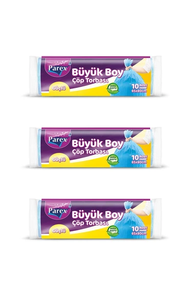 Güçlü Çöp Torbası Büyük Boy 3 Paket