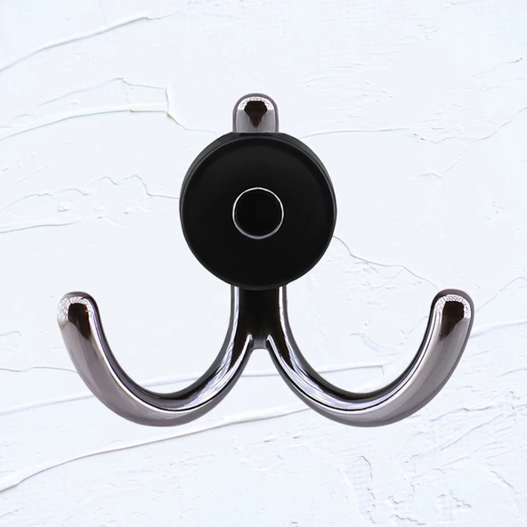 Hitit Askı Askılık Metal Füme Vestiyer Duvar Askısı Dolap Elbise Askılığı - 7