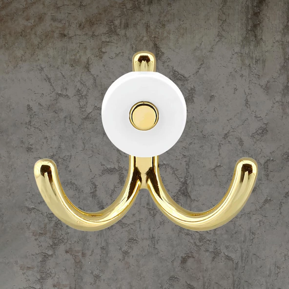 Hitit Askı Askılık Metal Gold Vestiyer Duvar Askısı Dolap Elbise Askılığı - 7