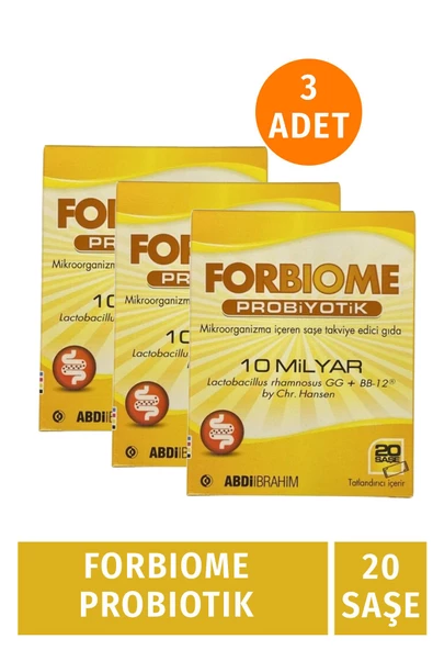 Forbiome Probiyotik 20 Saşe 3 Adet ürün görseli 1