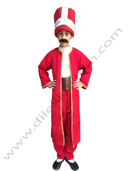 Mehter Çocuk Kostümü Mehteran Kıyafeti - 1
