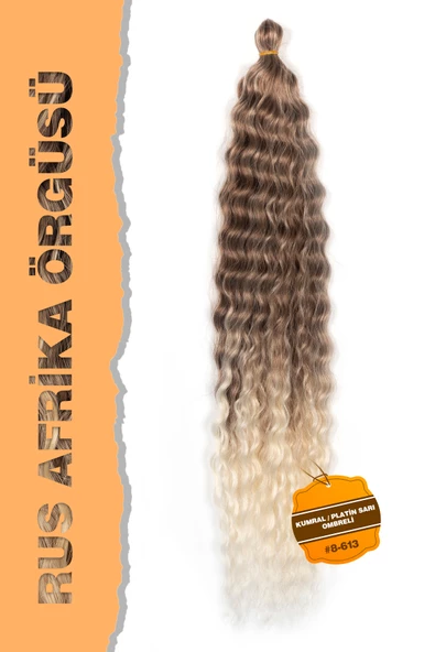 Rus Afro Dalgası Saç – Kumral / Platin Sarı Ombreli